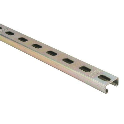 aluminum unistrut 10'|Slotted: Aluminum, Plain, 14 ga Gauge, 10 ft Overall Lg .
